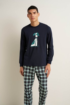 Pánské pyžamo VAMP PYJAMAS 25661