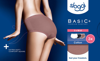 sloggi Basic+ Midi C3P  3ks