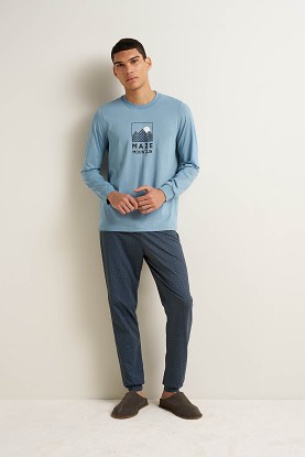 Pánské pyžamo VAMP PYJAMAS 25642